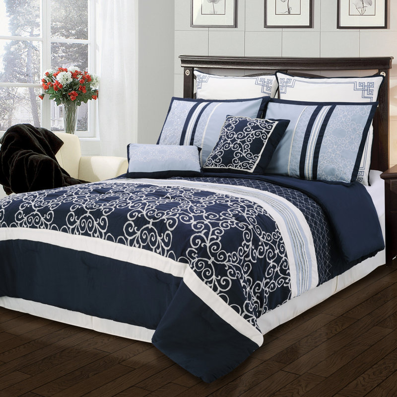 Simple Luxury Clarissa 8 Piece Comforter Set & Reviews Wayfair
